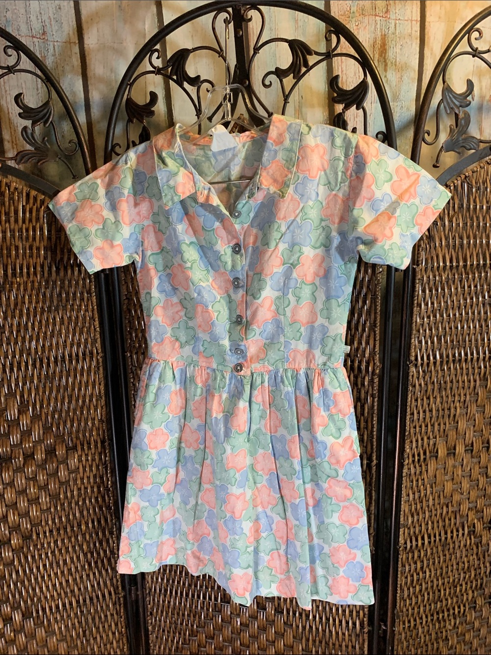Vintage Esprit 1990’s Kid’s Age 11 Cotton Floral Dress